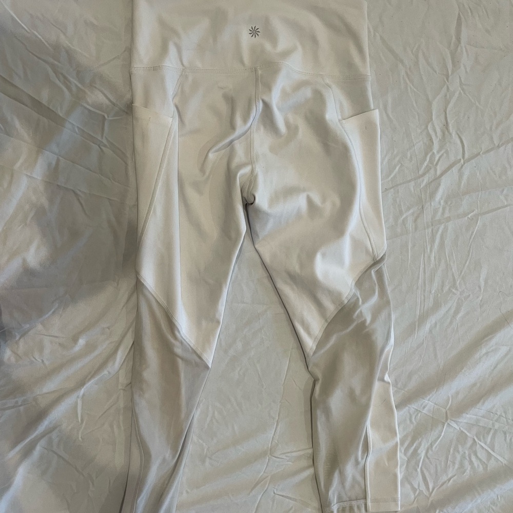 White Athleta leggings!
